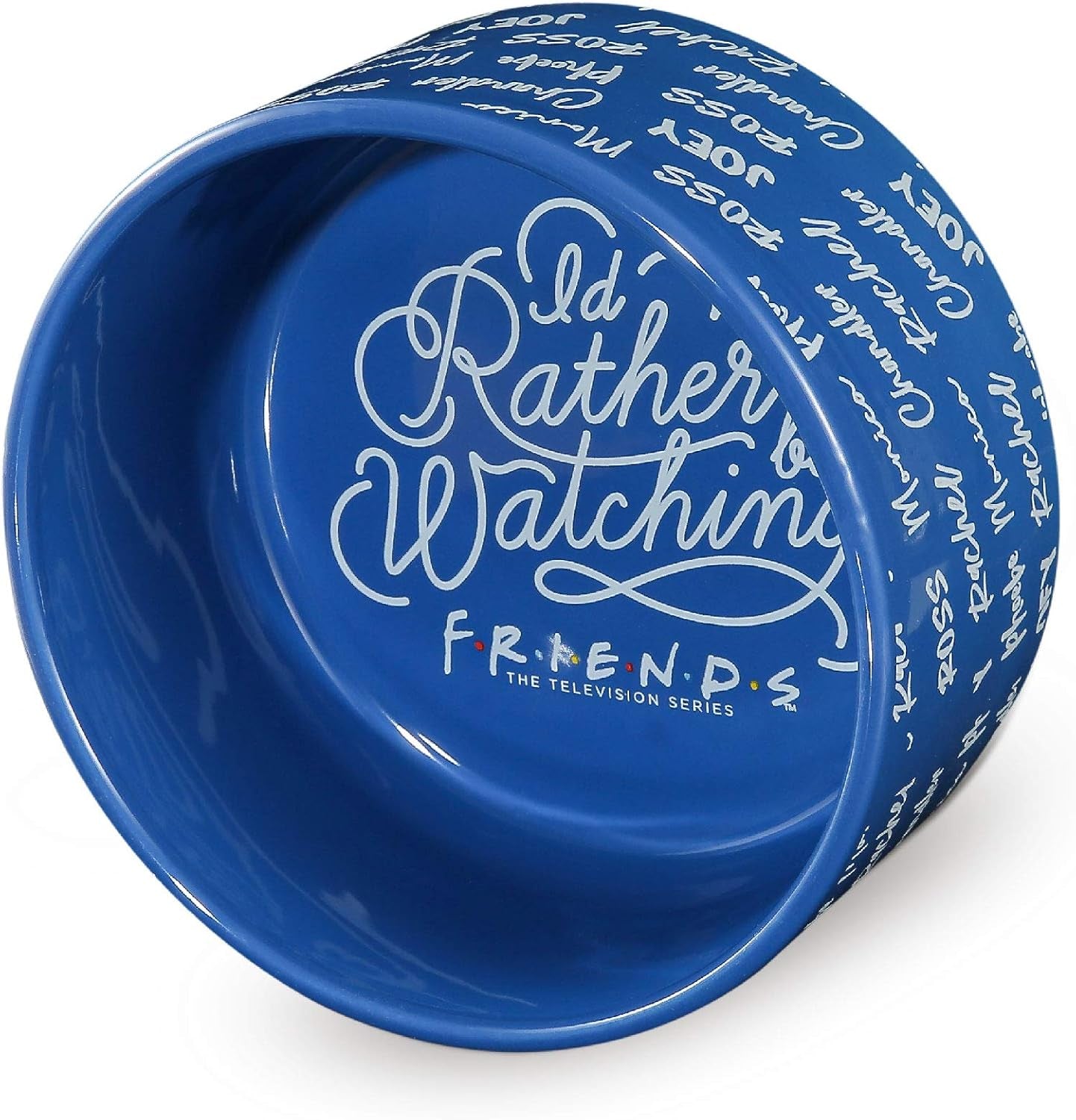 Pet Feeder Ceramic Dog Bowl, 6 in | Blue, Holds 3.5 Cups