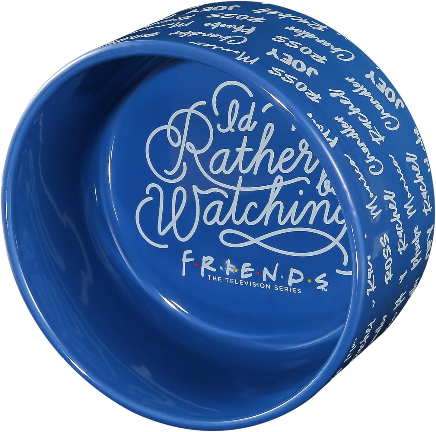 Pet Feeder Ceramic Dog Bowl, 6 in | Blue, Holds 3.5 Cups