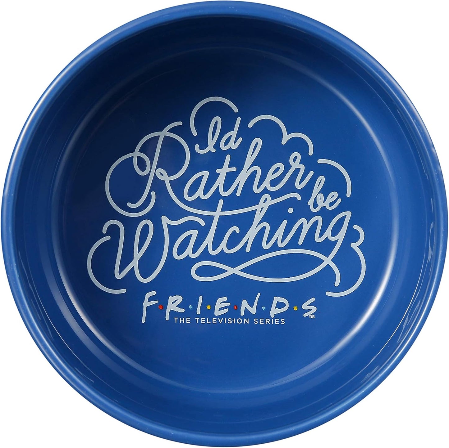 Pet Feeder Ceramic Dog Bowl, 6 in | Blue, Holds 3.5 Cups
