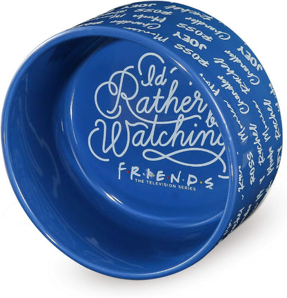 Pet Feeder Ceramic Dog Bowl, 6 in | Blue, Holds 3.5 Cups