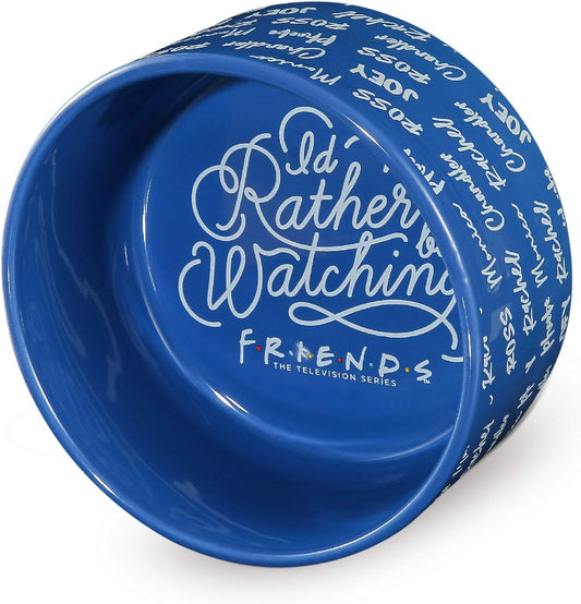 Pet Feeder Ceramic Dog Bowl, 6 in | Blue, Holds 3.5 Cups